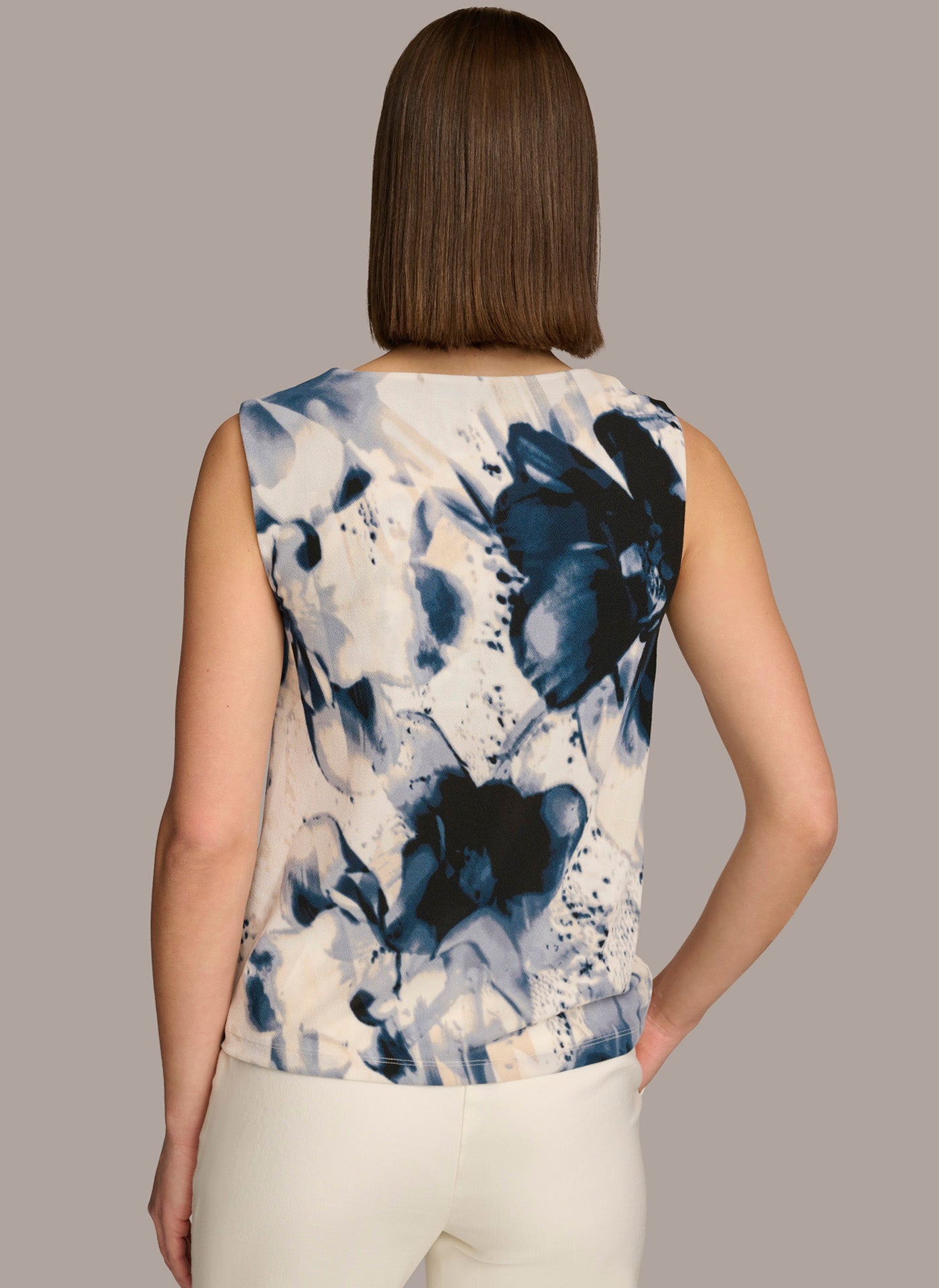 (image for) SOPHISTICATED PRINTED HARDWARE SHOULDER TOP